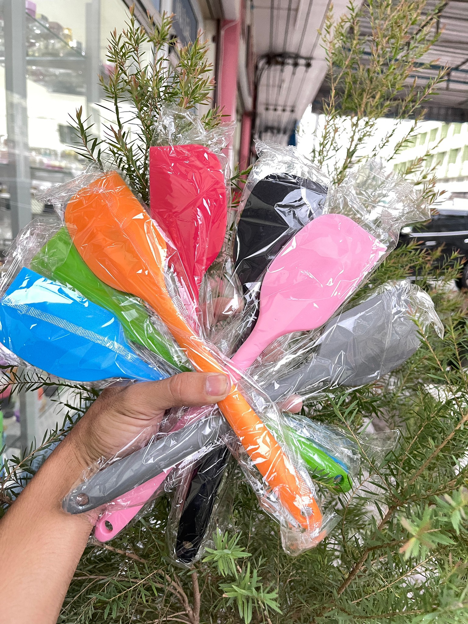 🌈ไม้พายซิลิโคนไร้รอยต่อ ชนิดทึบ ชุดไม้พายซิลิโคน พายยางซิลิโคน พายทำขนม