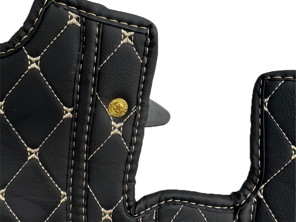 พรมปูพื้นรถยนต์ 6D ISUZU MU-7 พรม6D อีซูซุ มิวเซเว่น สีดำด้ายแดง เต็มคัน