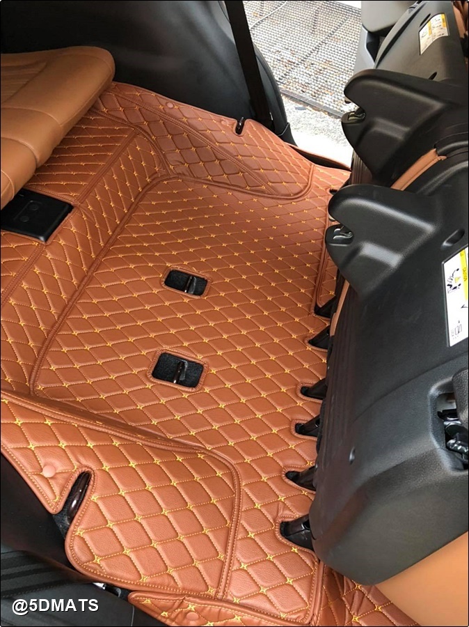 พรมปูพื้นรถยนต์6D ISUZU MU-X 2021 พรมหนัง6D เกรดA 12มิล เต็มคัน 9ชิ้น