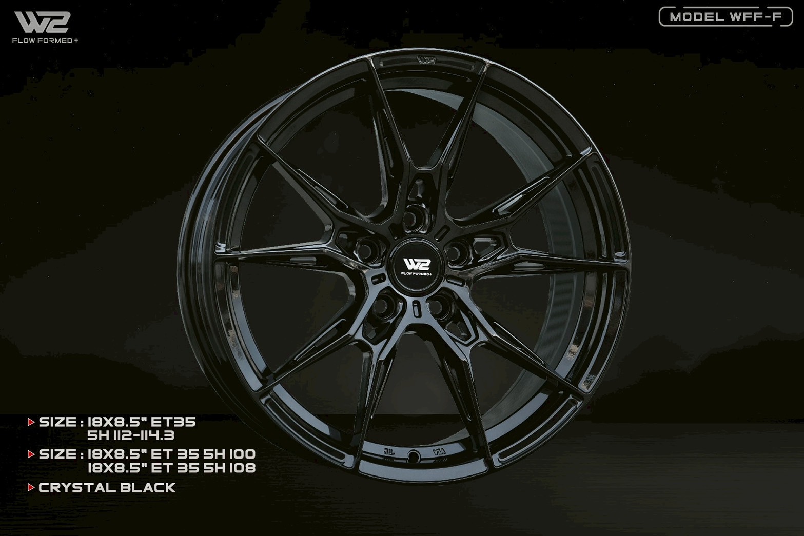 ล้อW2 WFF-F ขอบ 18 5/108 JAECOO