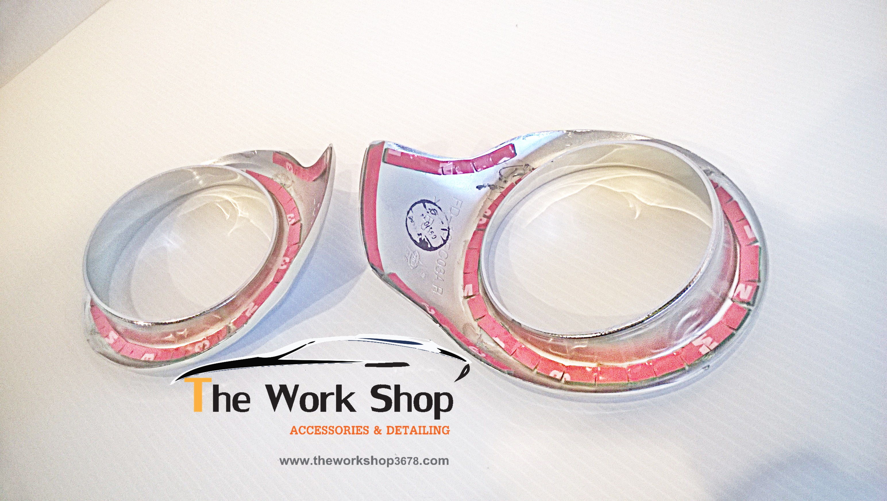 Chrome Front Fog Light Cover Type A for Ecosport - โครเมี่ยมครอบไฟตัดหมอก แบบ A