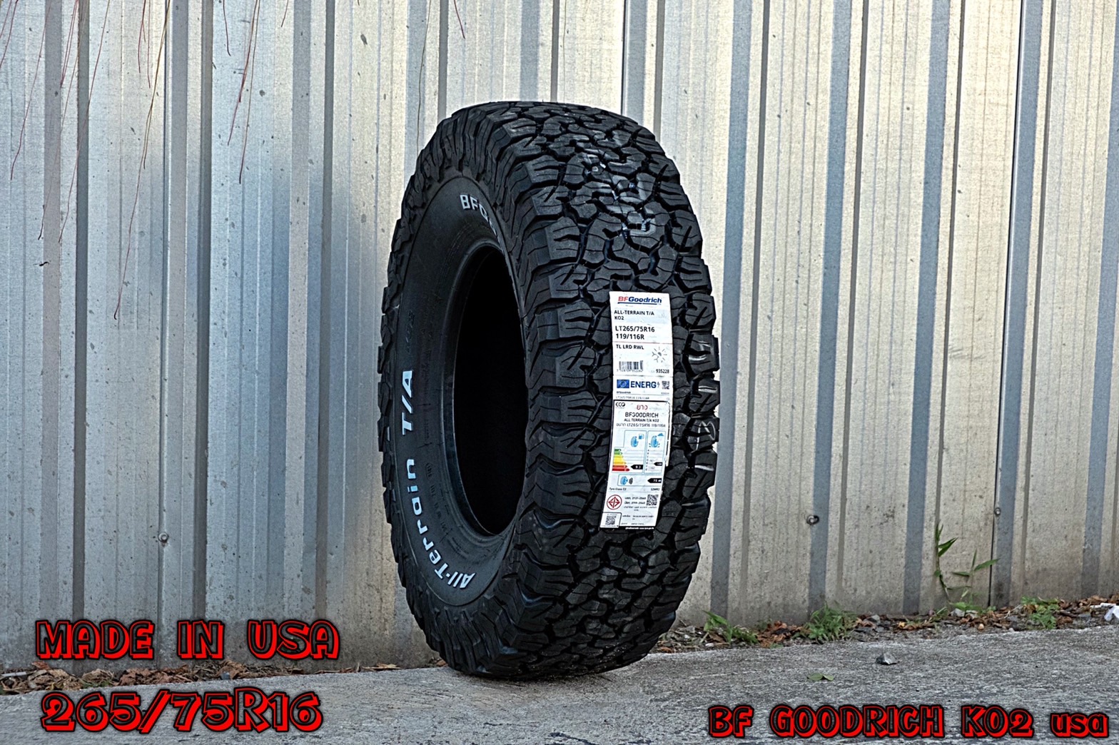 BF GOODRICH KO2 265/75-16 USA มาอีก8เส้นสุดท้าย