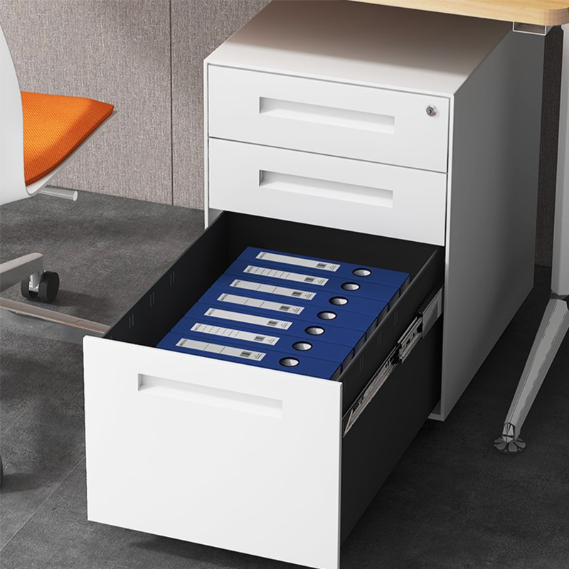 ตู้เก็บเอกสารเคลื่อนที่สำหรับออฟฟิศ พร้อมล็อคและลิ้นชัก! 📁🔒 BBA