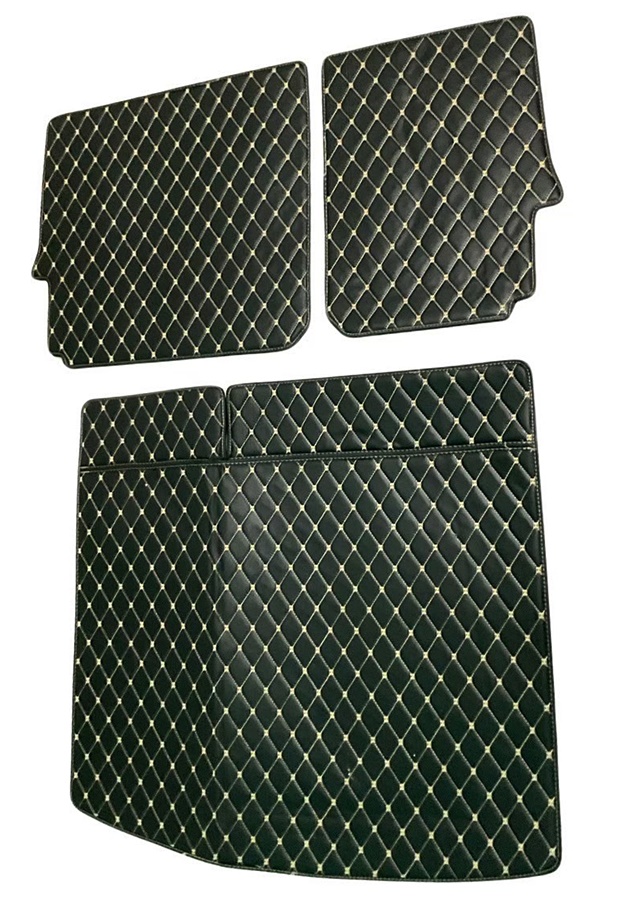 พรมปูพื้นรถยนต์6D VOLVO V40 (2013-16) พรม6D วอลโว่ วี40 สีดำด้ายครีม เข้ารูป เต็มคัน 6ชิ้น