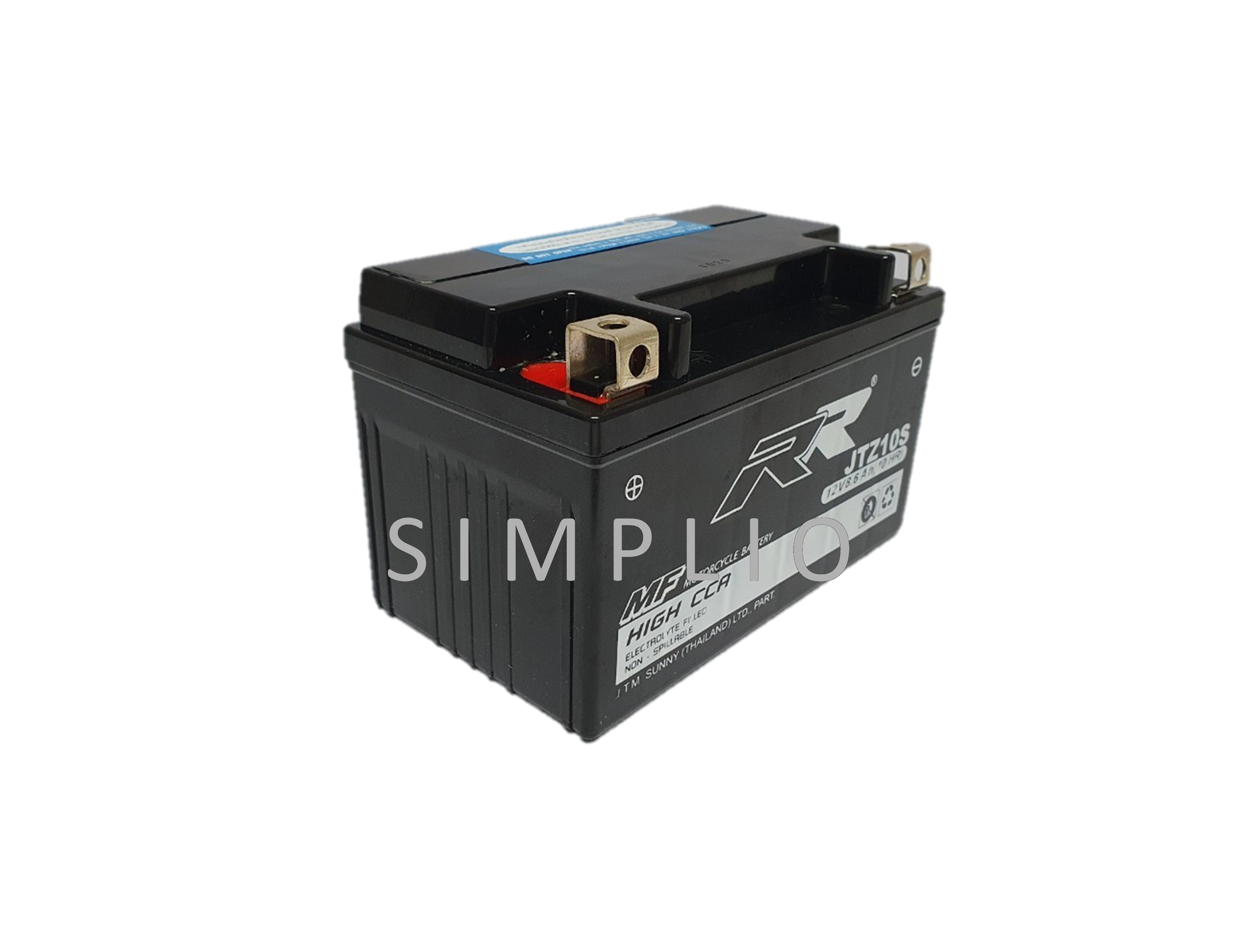 RR Battery JTZ10S (12V 8.6AH) (10HR) แบตเตอรี่สำหรับมอเตอร์ไซค์ (แบตมอไซ)