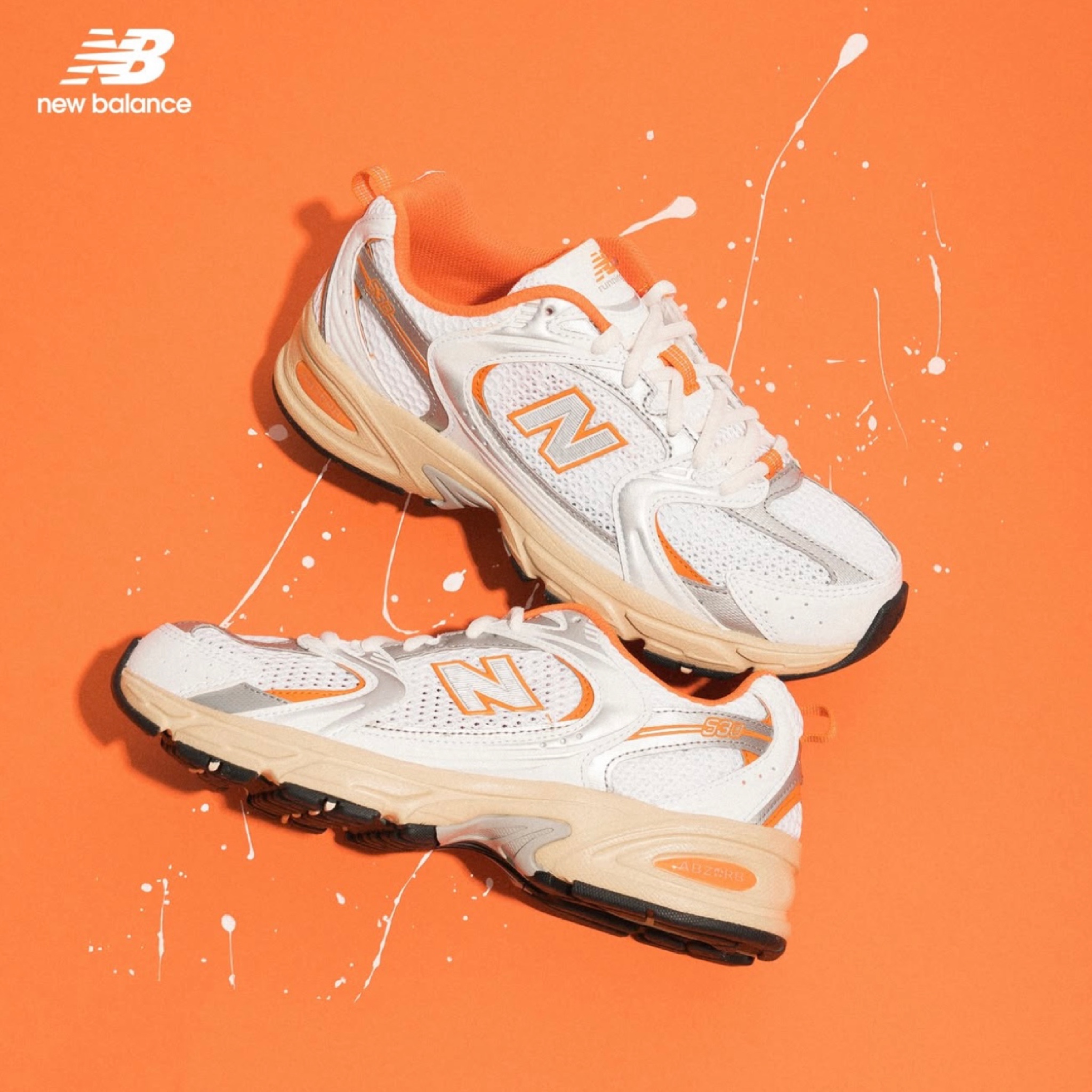 รองเท้า New Balance 530 ‘White/Sun Glow’ (M8/8.5/9/11US)