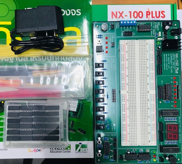 ชุดทดลองวงจรดิจิตอลพื้นฐานสำหรับผู้เริ่มต้น รุ่น NX-100 Plus