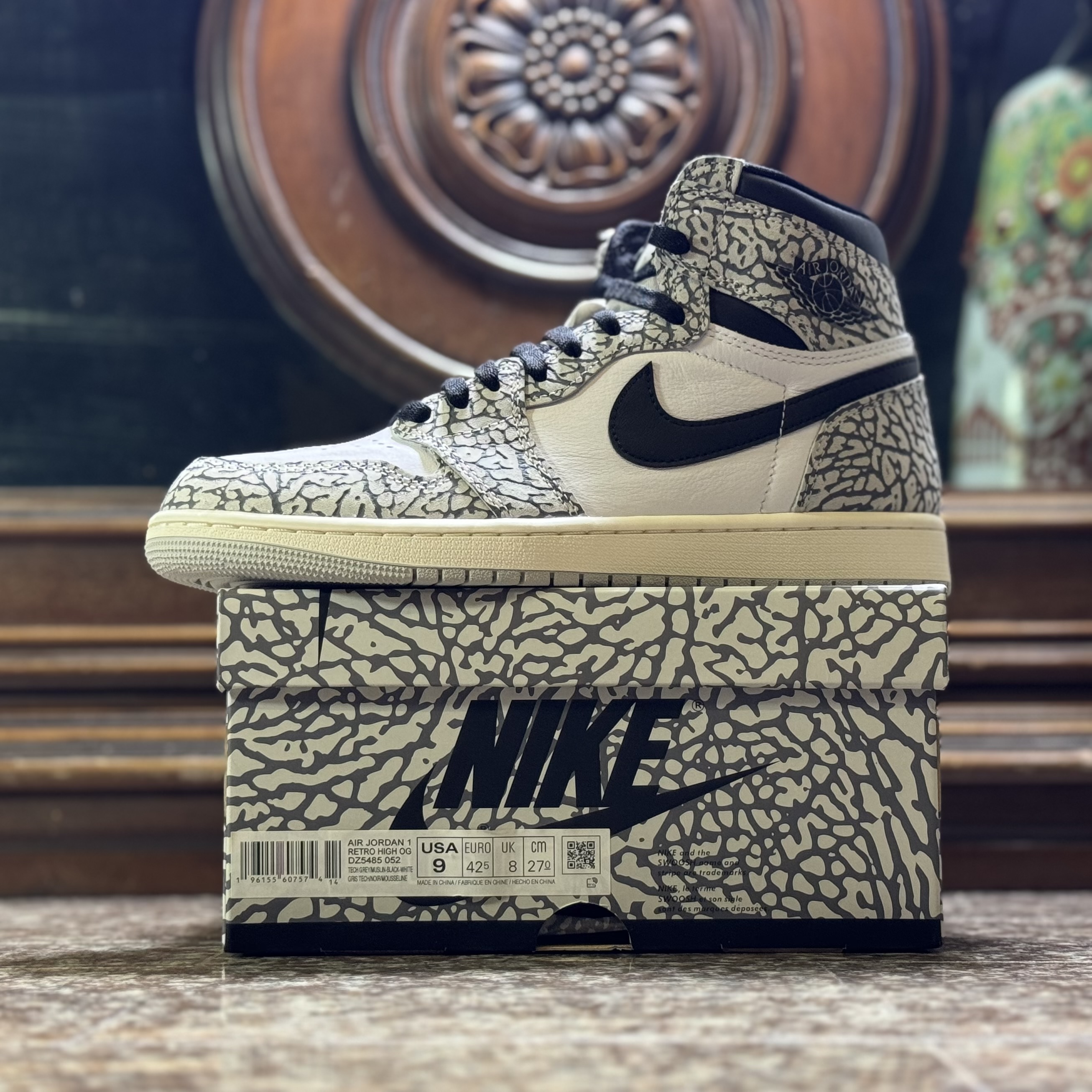 รองเท้า Nike Air Jordan 1 ‘White/Cement’ (M9US)