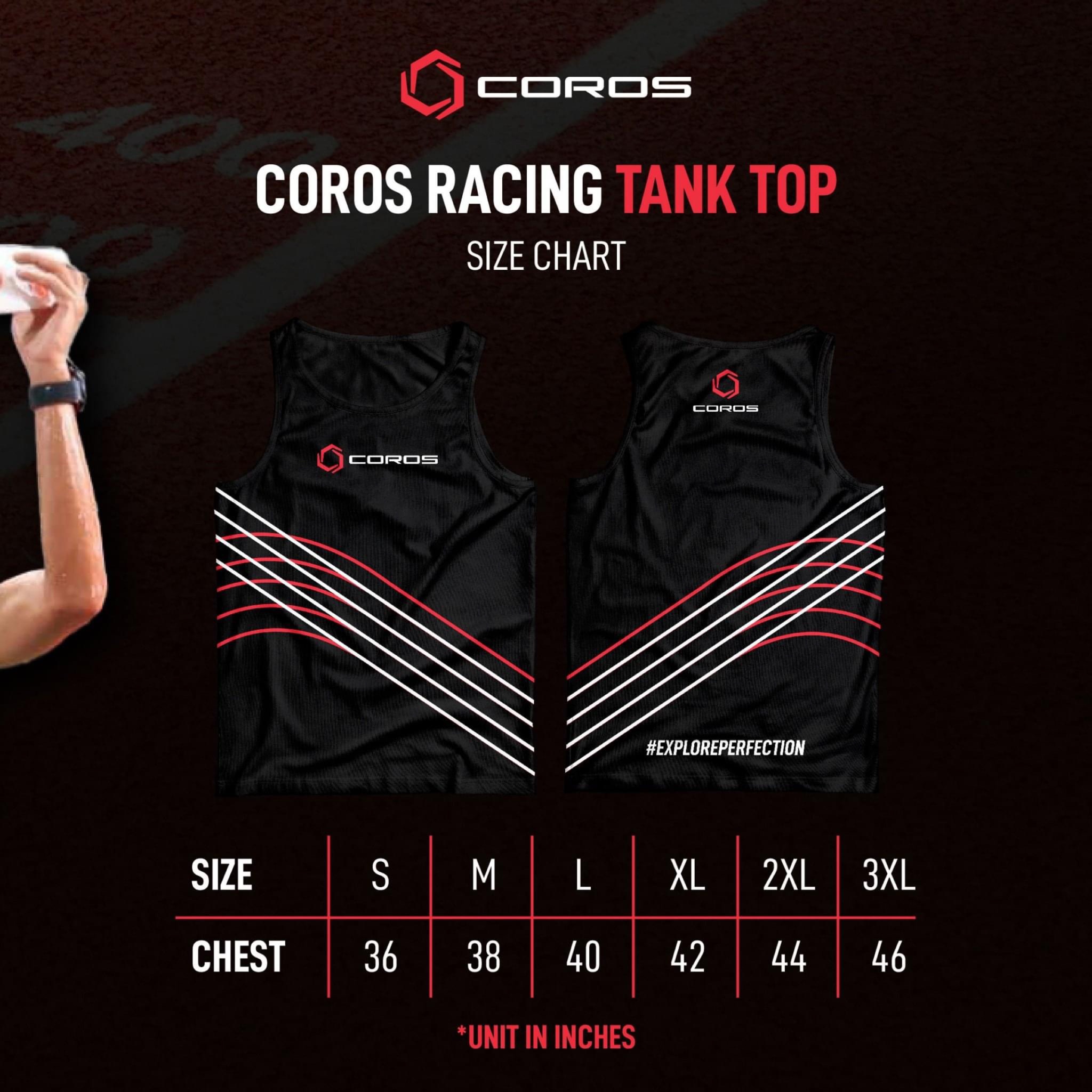 เสื้อวิ่ง COROS Racing Tank (2XL,3XL)