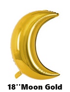 ลูกโป่งพระจันทร์ ขนาด 18 นิ้ว สีทอง / 28'' Gold Moon Foil Balloon