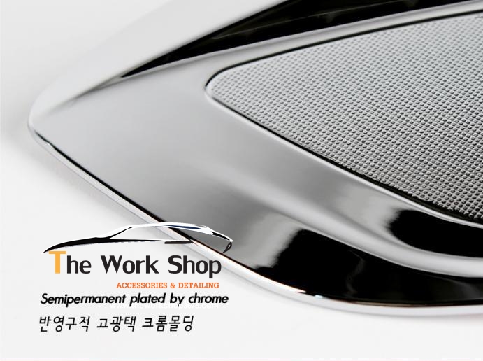 Chrome Fog Lamp Cover fog Tucson - V.5 ( ครอบไฟตัดหมอกโครเมี่ยม แบบเม็ดทราย )