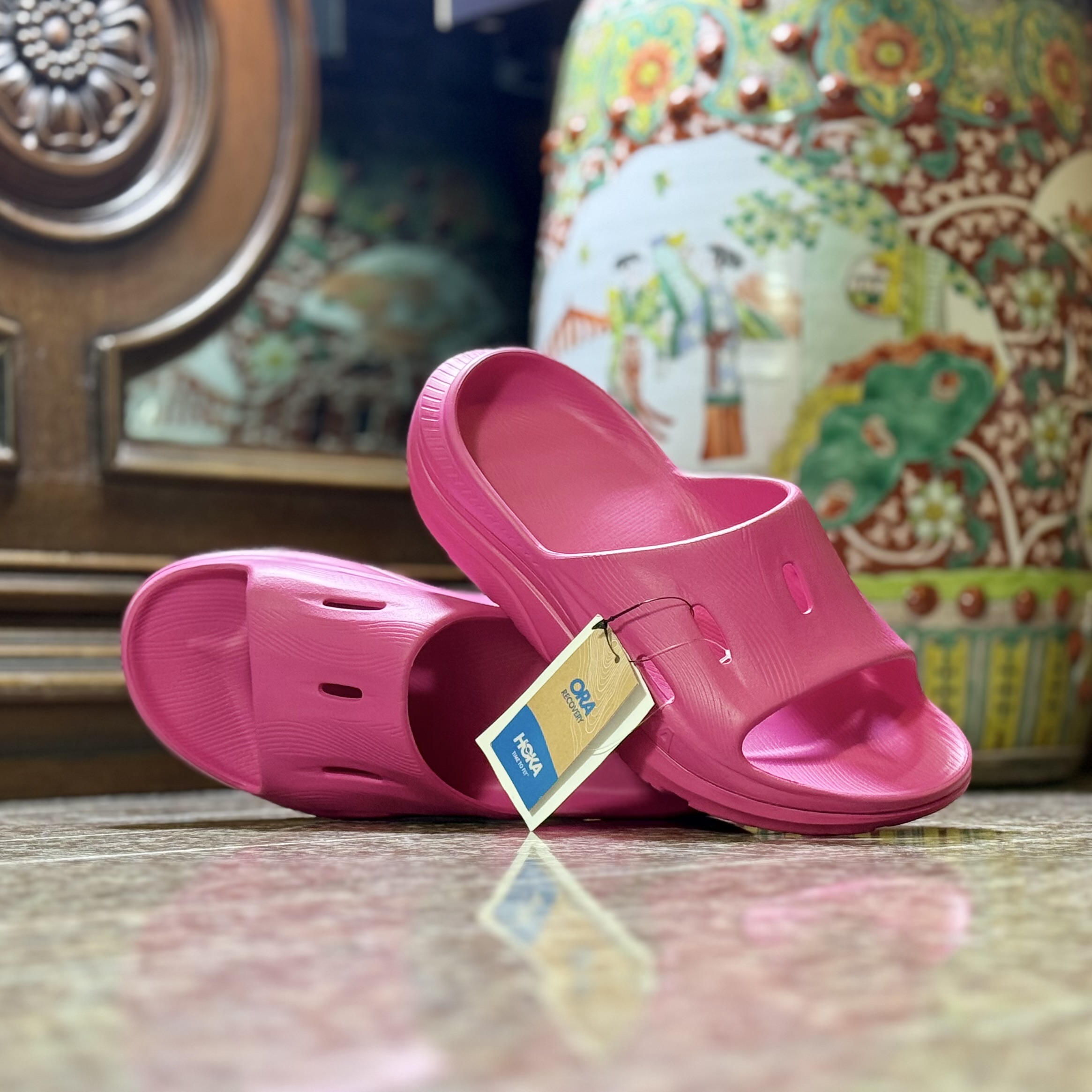 รองเท้า HOKA Ora Recovery Slide 3 ‘Pink Yarrow’ (M8/9/10US)
