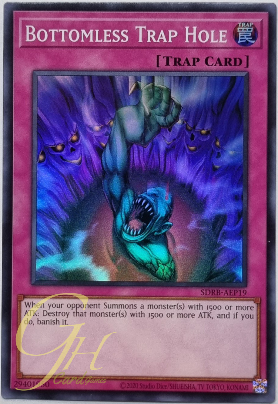 Yugioh [SDRB-AEP19] Bottomless Trap Hole (Super Rare)