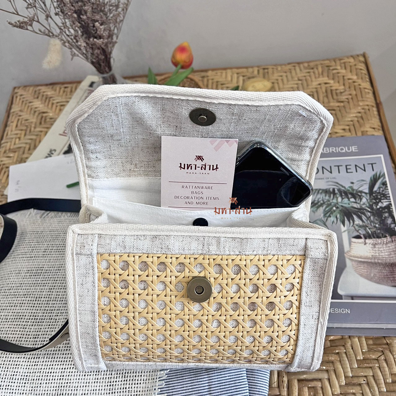 กระเป๋าสาน ฝาพับ สะพายน่ารัก กระเป๋าถือ กระเป๋าผู้หญิง กระเป๋าเด็ก สำเนา