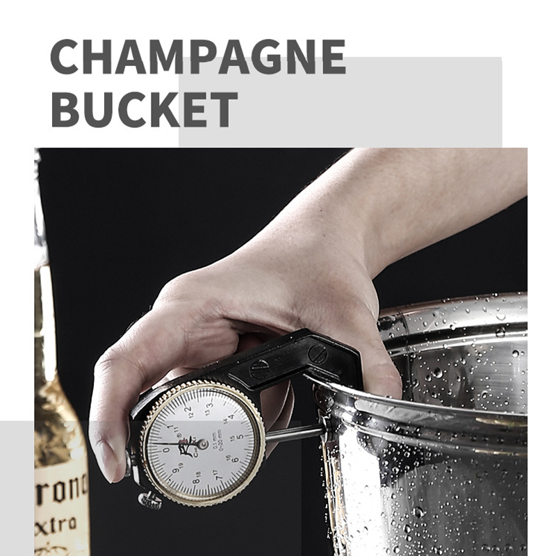 ถังน้ำแข็งสแตนเลสแบบหนา! เหมาะสำหรับร้านอาหาร บาร์ KTV หรือใช้ในบ้าน