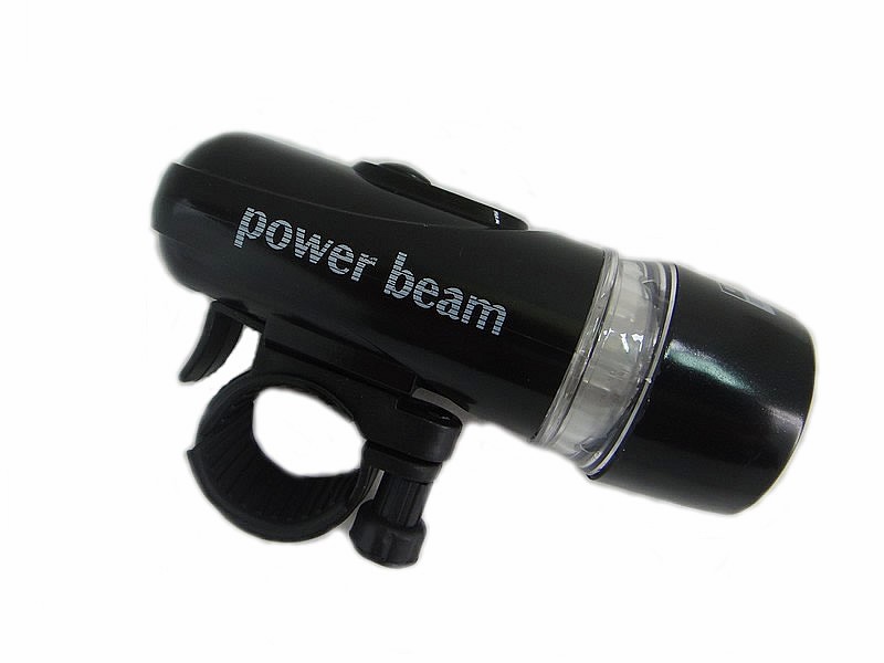 ไฟหน้าจักรยาน Power Beam รุ่น 5LED สีดำ