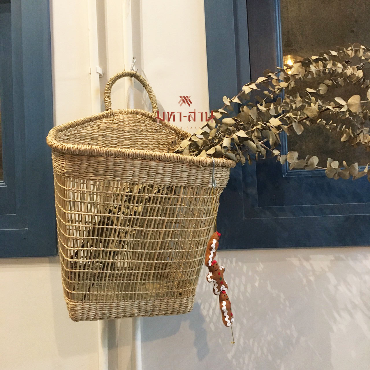 ตะกร้าผ้าแขวน🟤
