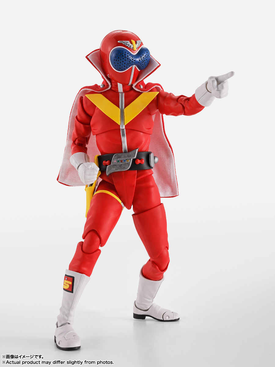 S.H.Figuarts (SHINKOCCHOU SEIHOU) AKARENGER Super Sentai 50th Anniversary Ver. (First press limited pedestal included)