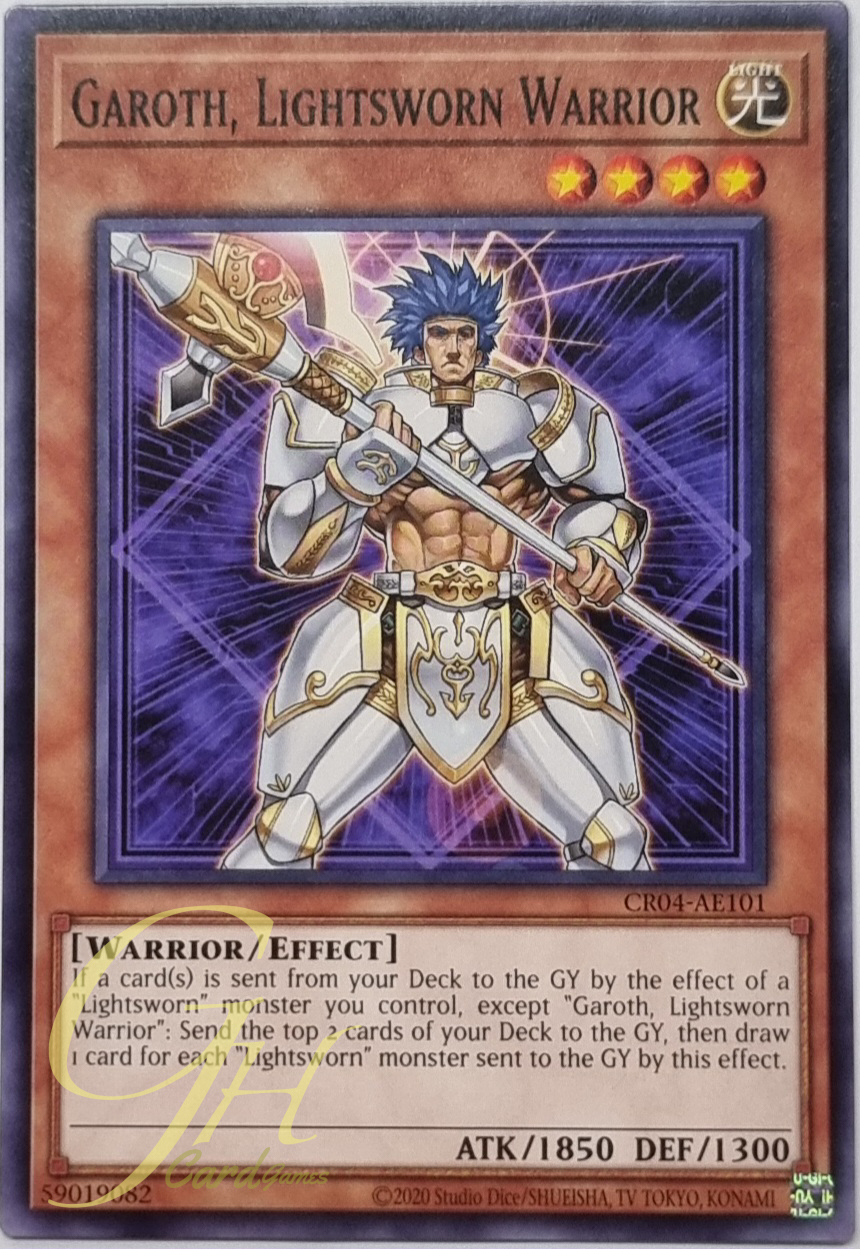 Yugioh [CR04-AE101] Garoth, Lightsworn Warrior (Common)