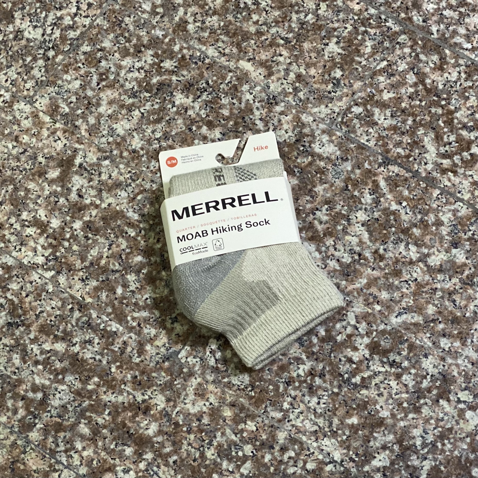 ถุงเท้าวิ่ง Merrell MOAB Quarter Socks ‘TAN’ (M)