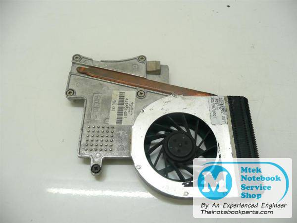 MT00125 พัดลมและฮีทซิงค์ระบายความร้อนโน้ตบุ๊ค HP Pavilion DV2000 Cooling Heatsink,Fan 431851-001(มือสอง, มีพัดลม) 2