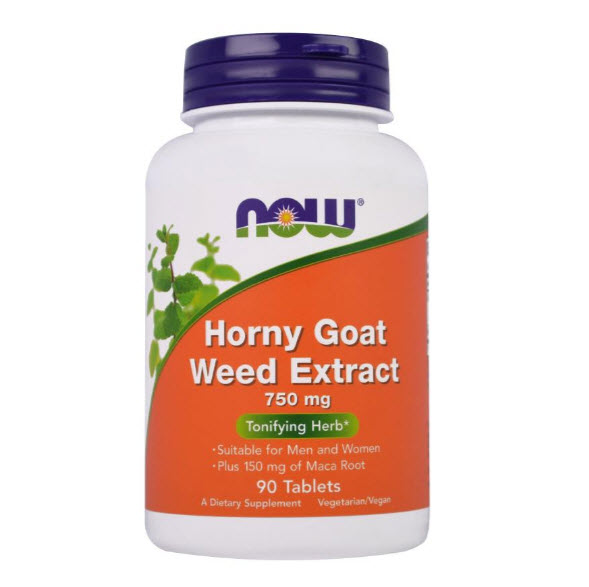 Now Foods, Horny Goat Weed Extract, 750 mg, 90 Tablets