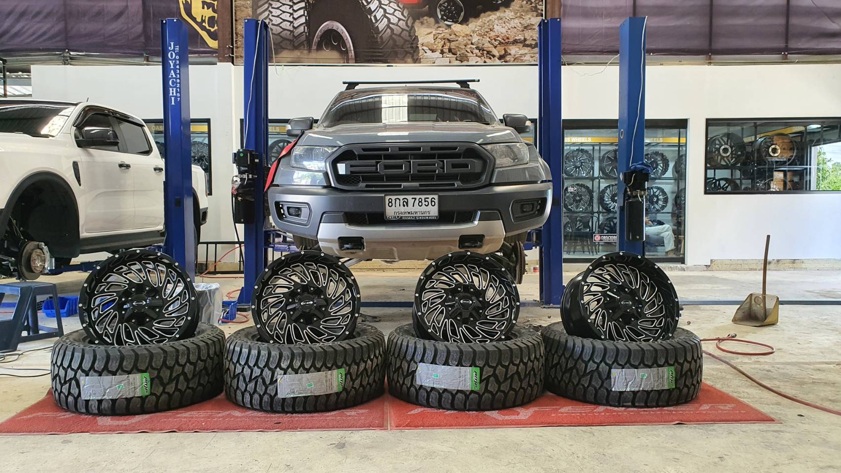 ชุดเเต่ง FORD RAPTOR! OASIES E120 20X10 -19 BMI AMP ATA 305/55R20 Y22 ยกก้อนรองหน้า + แต่งซุ้ม