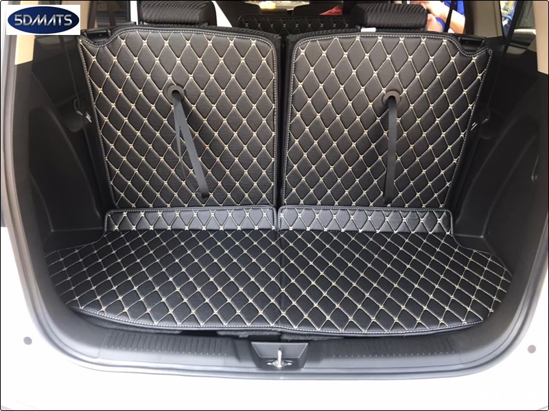 พรมปูพื้นรถยนต์ 6D PORSCHE MACAN พรมหนัง6D เกรดA 12มิล รวมแผ่นท้าย ปิดเบาะ เต็มคัน 7ชิ้น