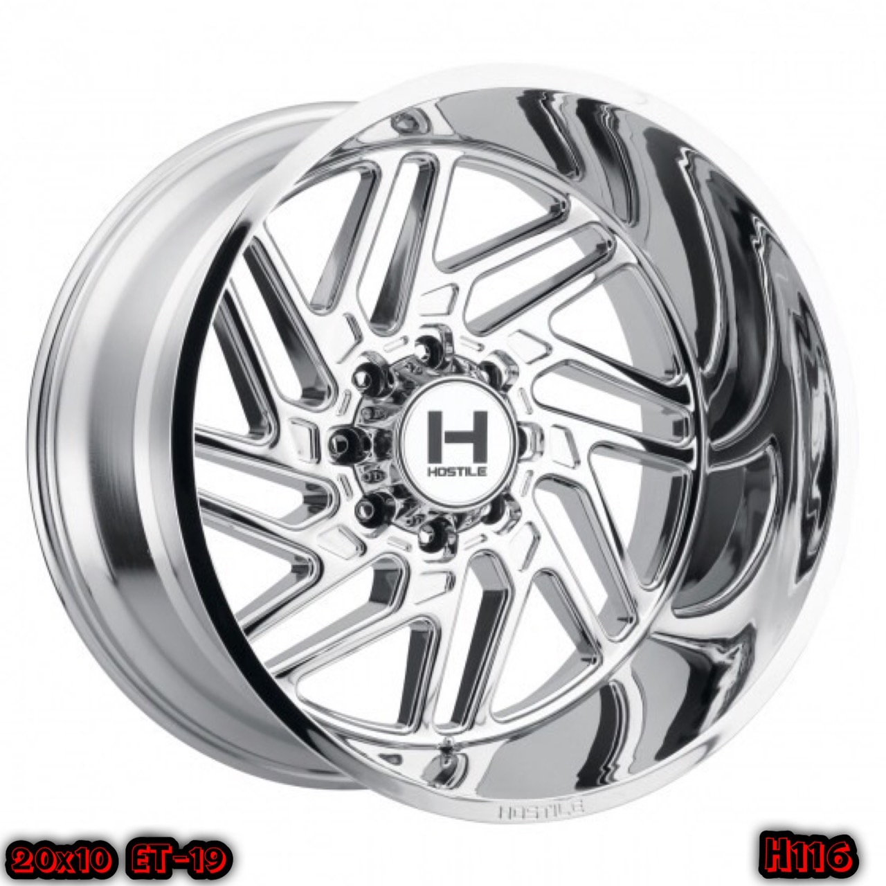 HOSTILE H116 ขอบ20 สีโครเมี่ยม นำเข้าโดย STEP9