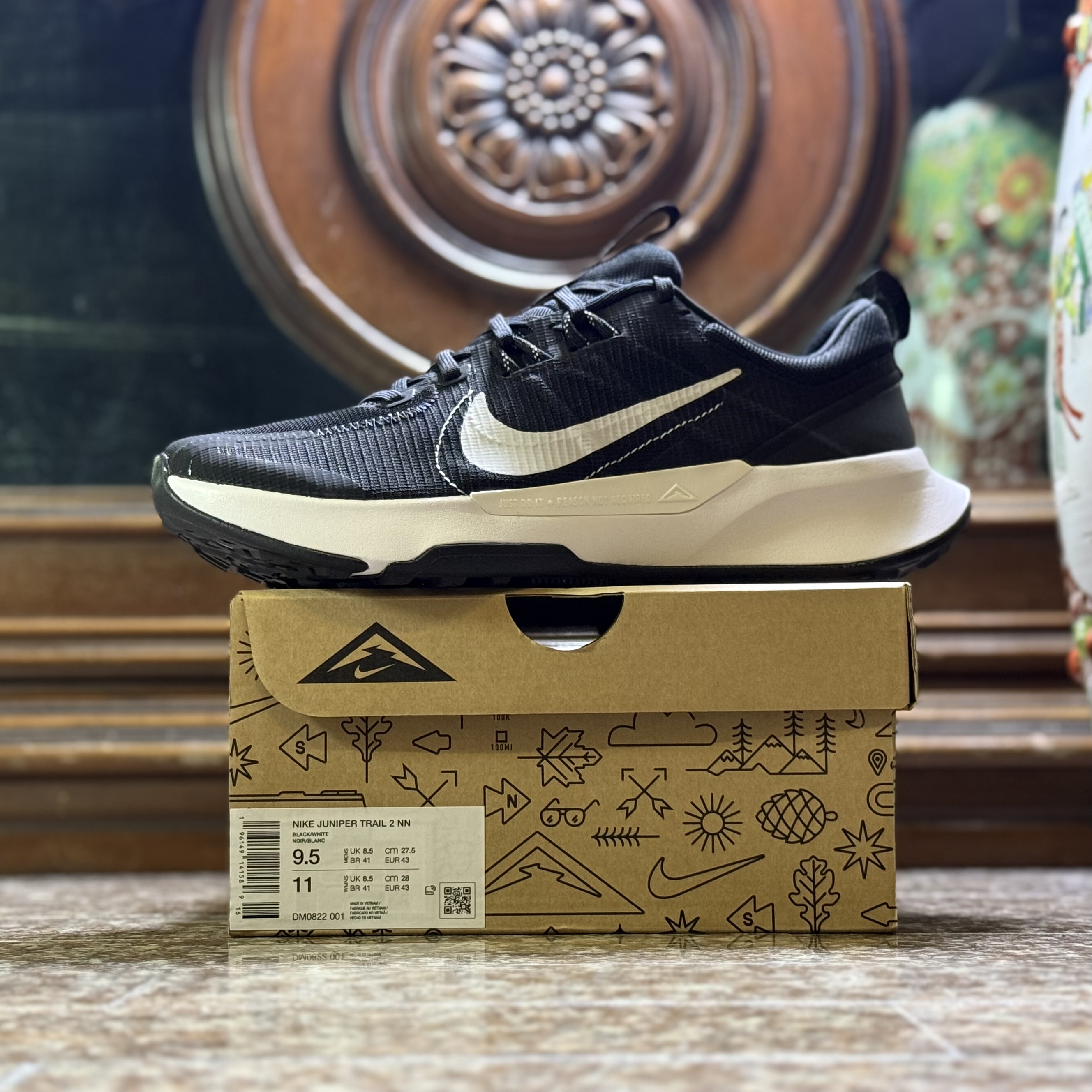 รองเท้าวิ่งเทรล Nike Juniper Trail 2 ‘BLACK’ (M9/10US)