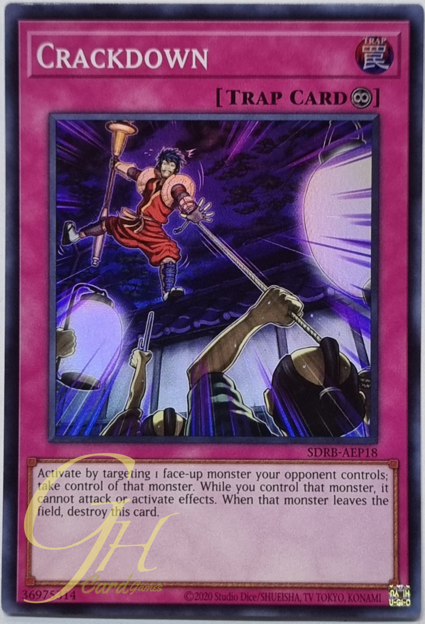 Yugioh [SDRB-AEP18] Crackdown (Super Rare)