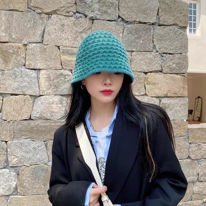 พร้อมส่งจากไทย หมวกบัคเก็ต หมวกถัก หมวกสาน หมวกเกาหลี หมวกขนนุ่ม👒
