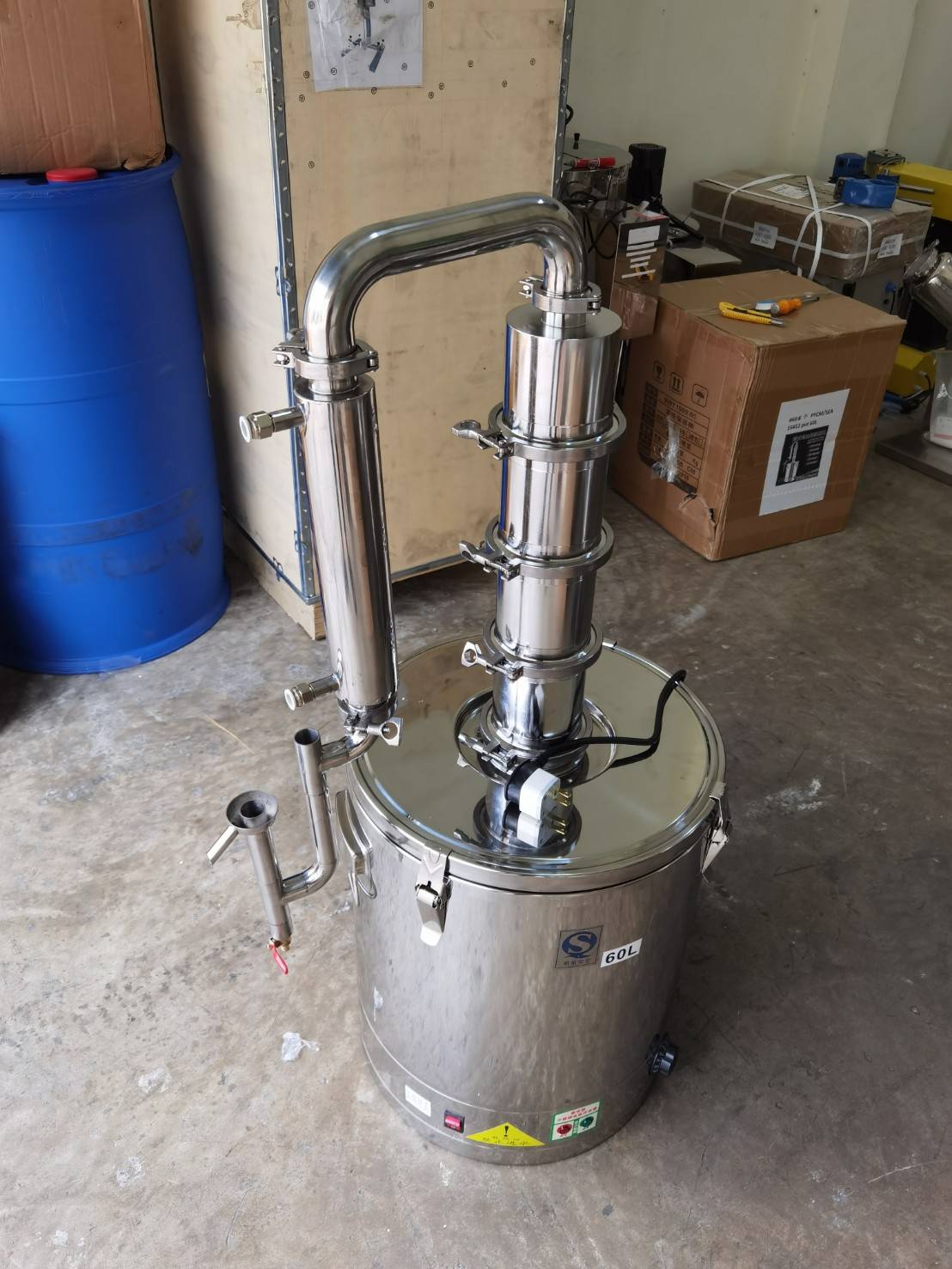 🌈15612 YANTAI เครื่องสกัด เครื่องกลั่นน้ำและน้ำมันสมุนไพร (ใช้ไฟฟ้า) Pot still