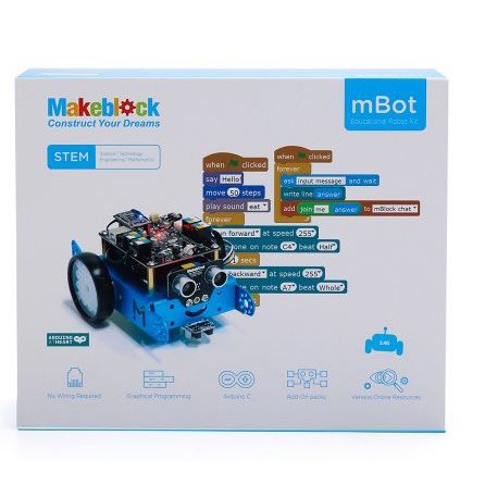 ชุดประกอบหุ่นยนต์ mBot V1.1 - สีฟ้า (Bluetooth Version)