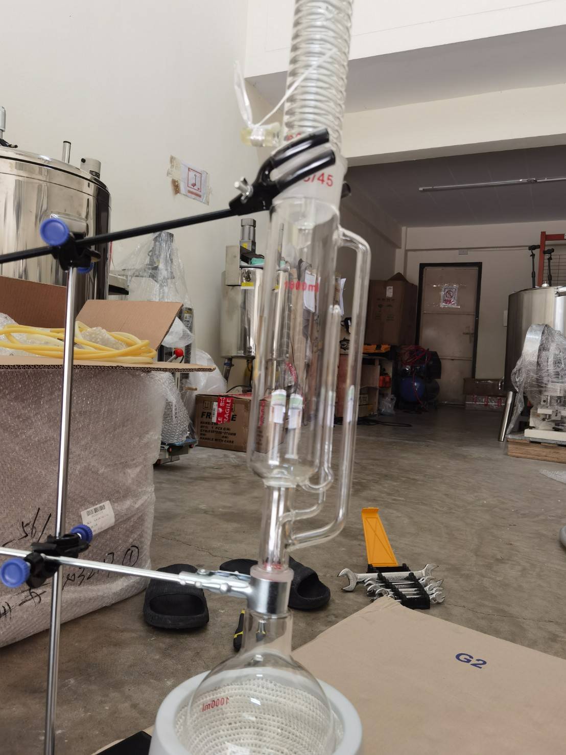 🌈HCH-01 เครื่องสกัดในห้องแล็บ สกัดน้ำมันหอมระเหย เครื่องกลั่นแก้ว เครื่องควบคุมความร้อนไฟฟ้า