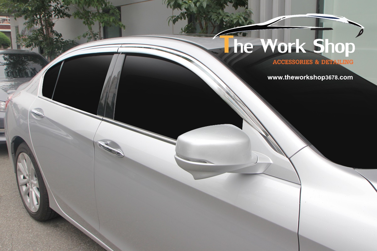 Chrome Door Visor for Accord All New - กันสาดโครเมี่ยม