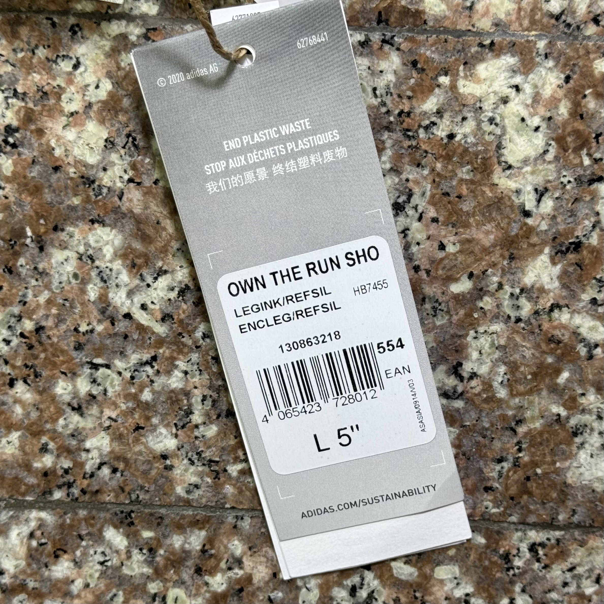 กางเกงวิ่ง Adidas OTR 5” Running Shorts ‘Legend Ink’ (S)