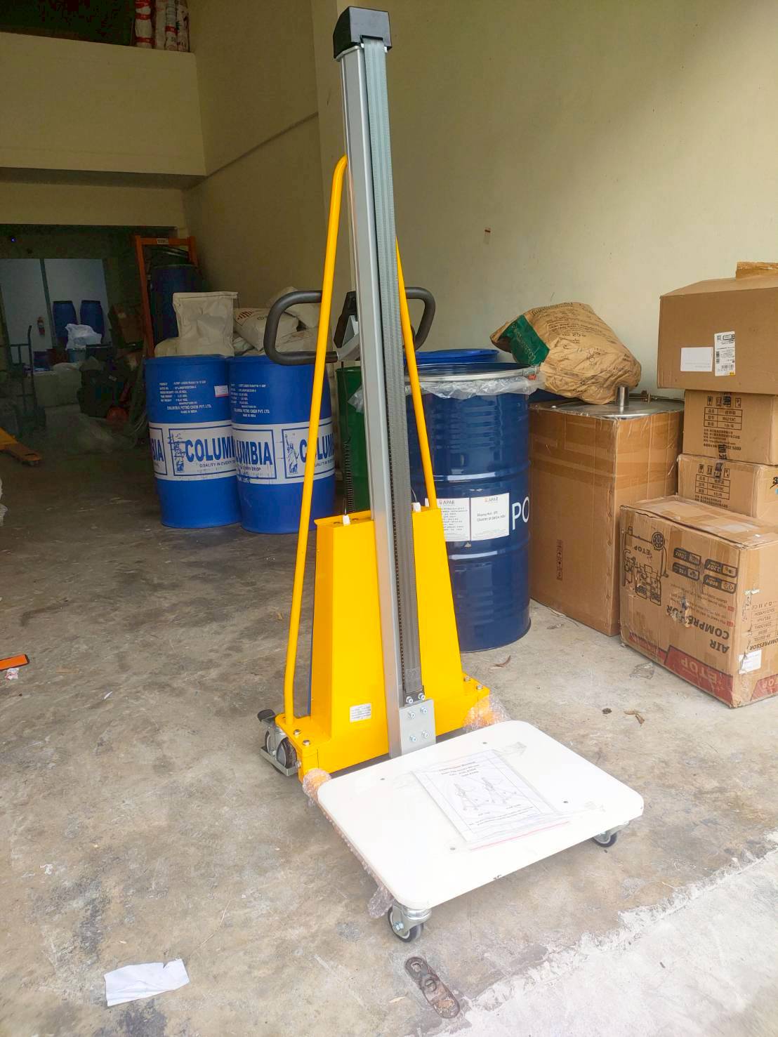 รถเข็นไฟฟ้า mini forklift workstation รถยก stacker ไฟฟ้า รุ่น 100kg/150kg.
