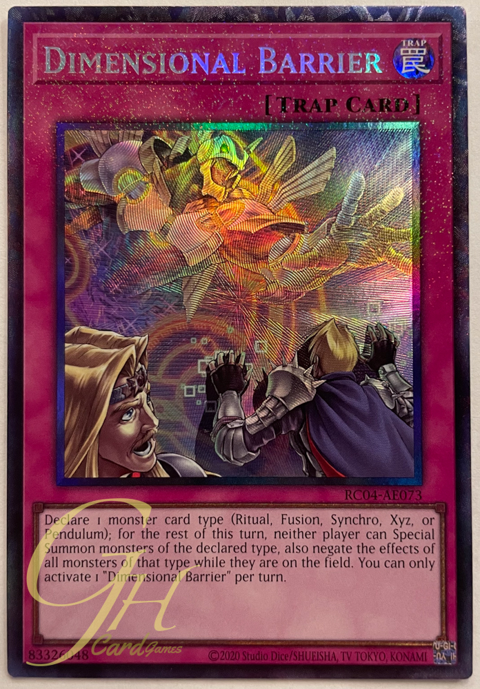 Yugioh [RC04-AE073] Dimensional Barrier (Collector's Rare)