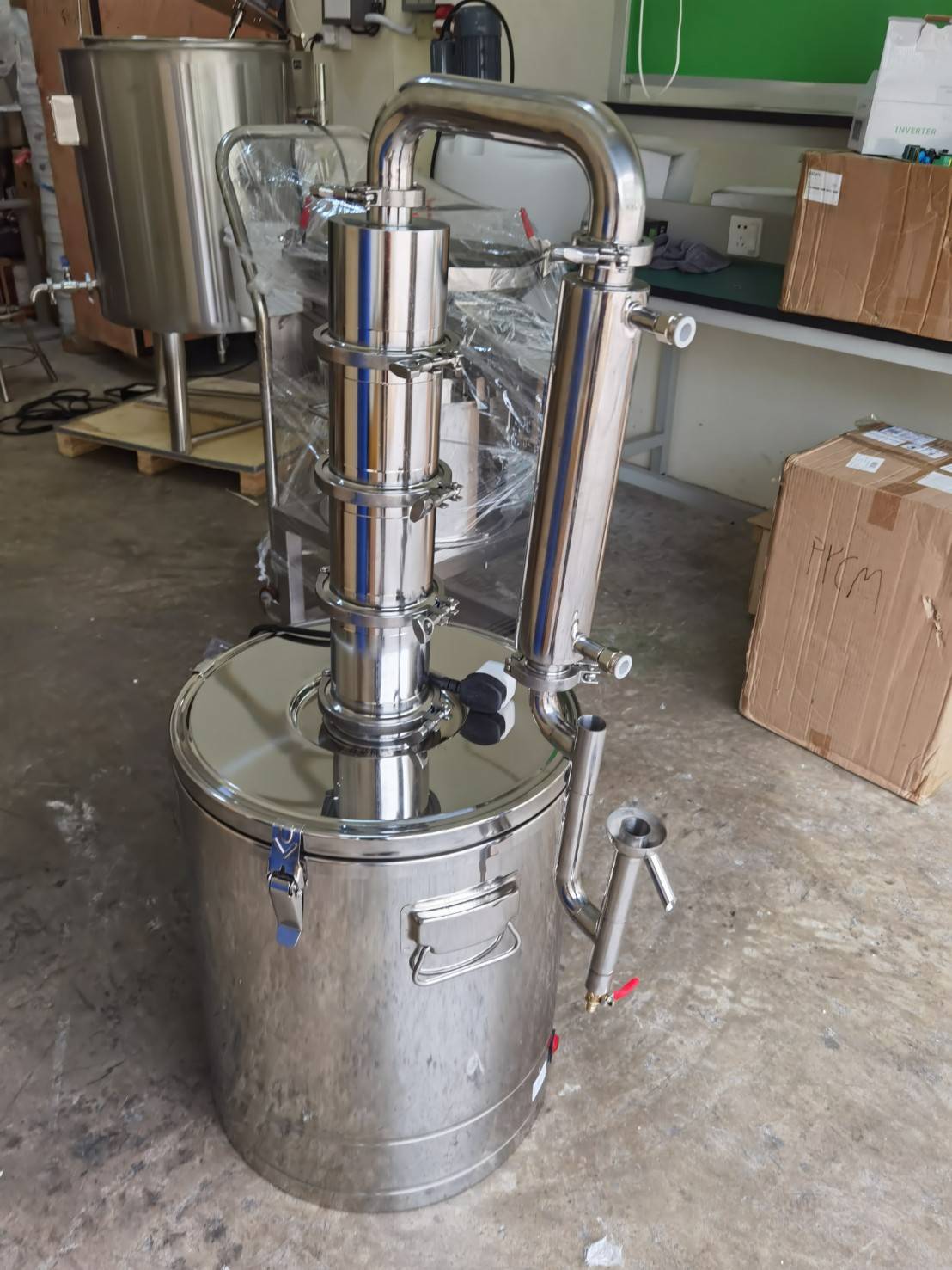 🌈15612 YANTAI เครื่องสกัด เครื่องกลั่นน้ำและน้ำมันสมุนไพร (ใช้ไฟฟ้า) Pot still