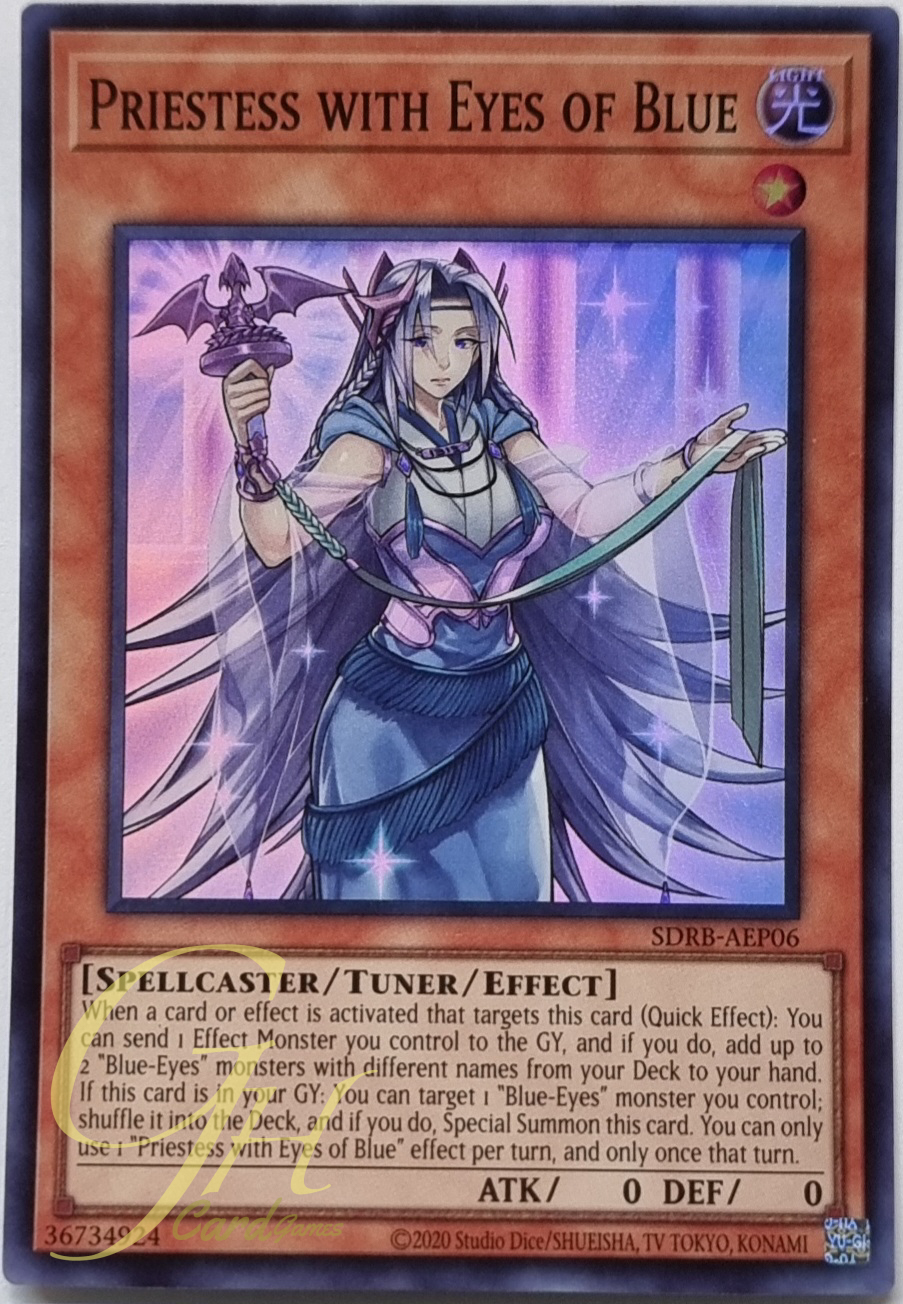 Yugioh [SDRB-AEP06] Priestess with Eyes of Blue (Super Rare)