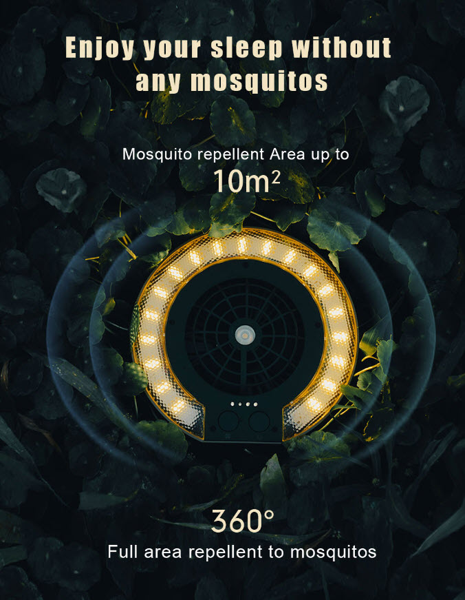 Portable Wild Land Disc Fan Light LED Camping Lantern