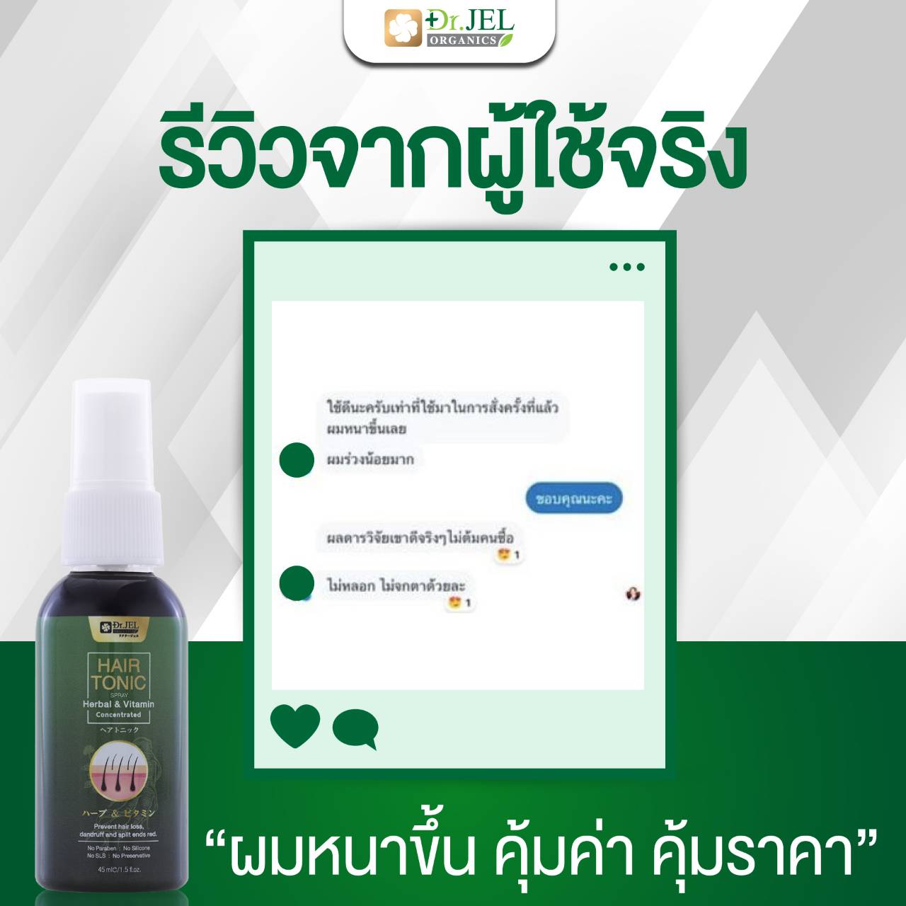 รีวิว ยาปลูกผม Dr.H 