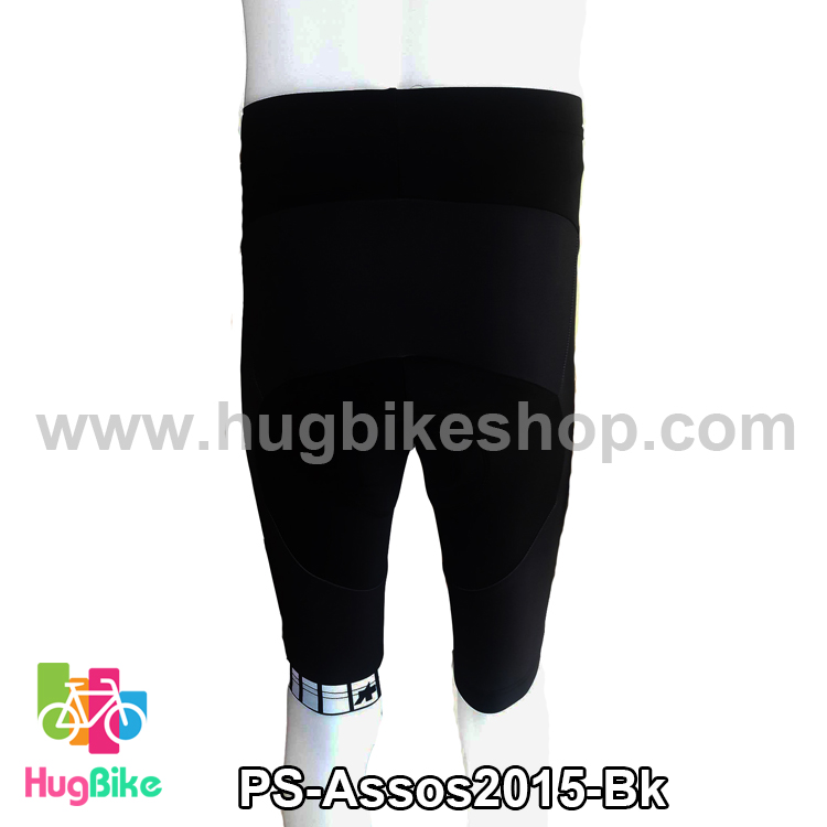 กางเกงจักรยานขาสั้นทีม Assos 15 สีดำ