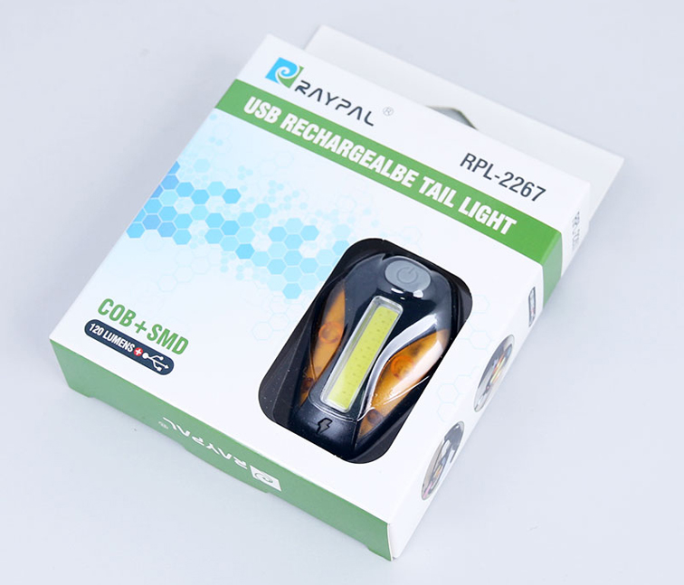 ไฟท้ายจักรยาน 3 สี RAYPAL รุ่น RPL-2267 ชาร์ต USB