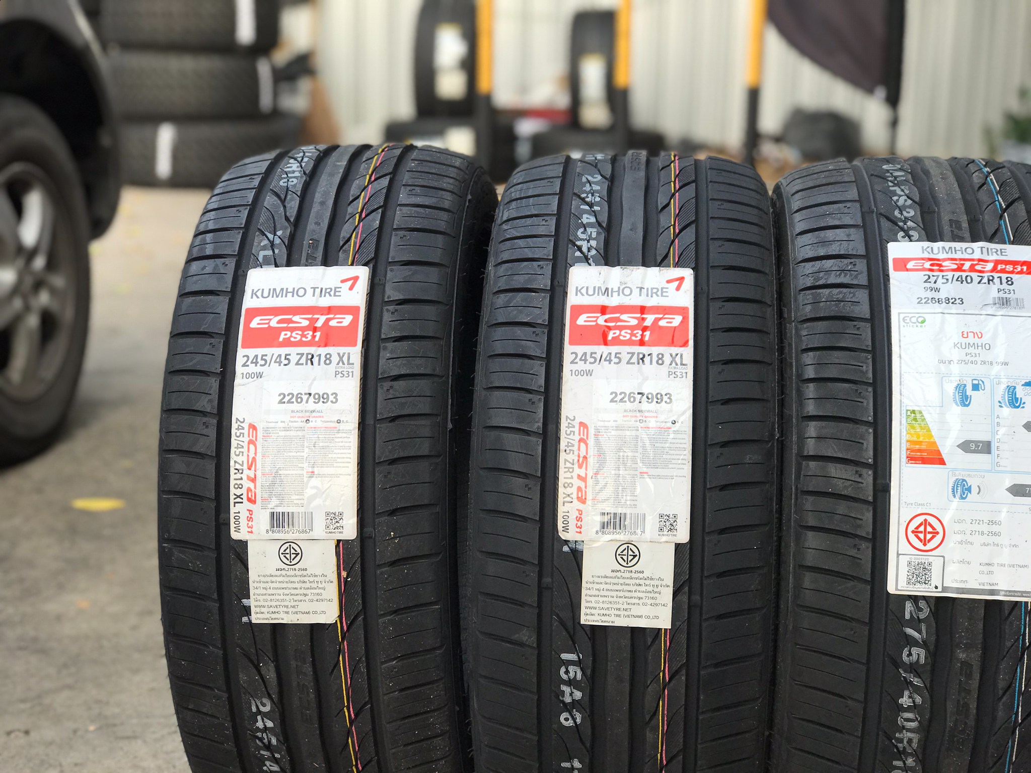 KUMHO PS31 ยางใหม่ สวยๆ เอาไปถูกๆ ให้จบที่นี่ 245/45-18 275/40-18