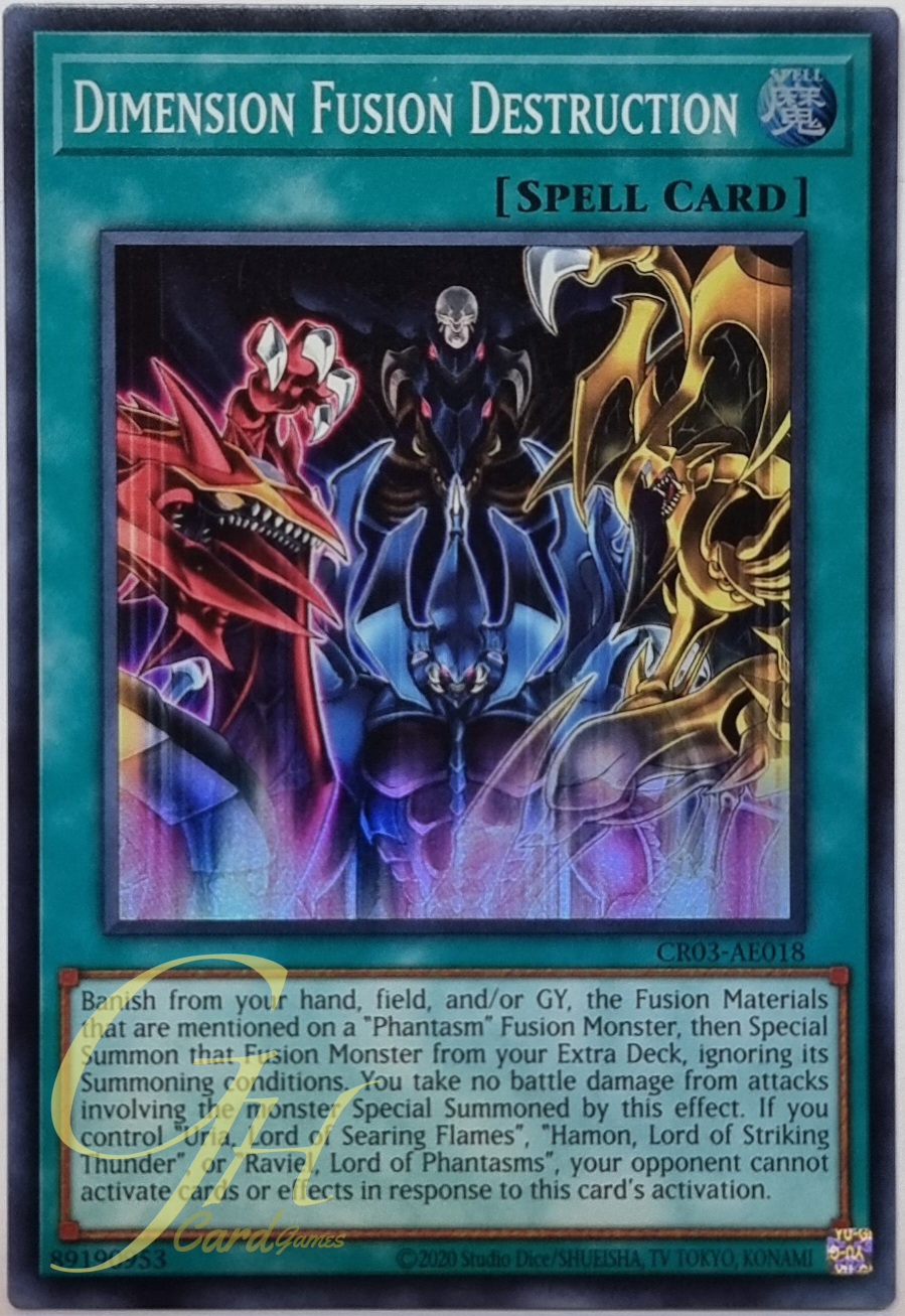 Yugioh [CR03-AE018] Dimension Fusion Destruction (Super Rare)
