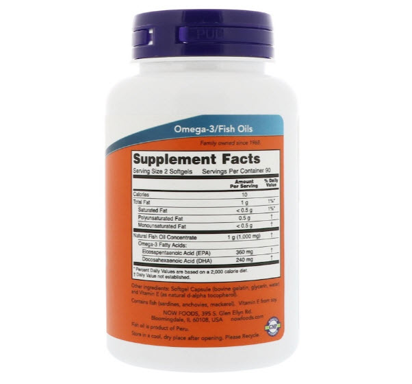 Now Foods, Omega-3 Mini Gels, 180 Softgels
