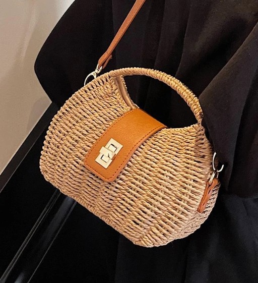 กระเป๋าถักสไตล์เกาหลีสวยหรู มินิมอลสำหรับผู้หญิง แมทช์ได้กับทุกลุค❤