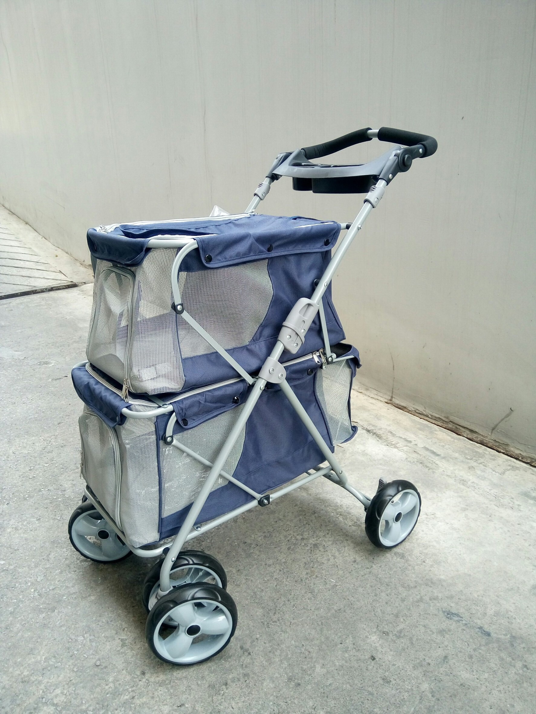 รถเข็นสัตว์เลี้ยง แบบสองชั้น ลดราคา